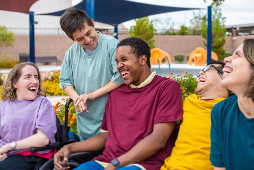 ndis participants sharing joy and happiness