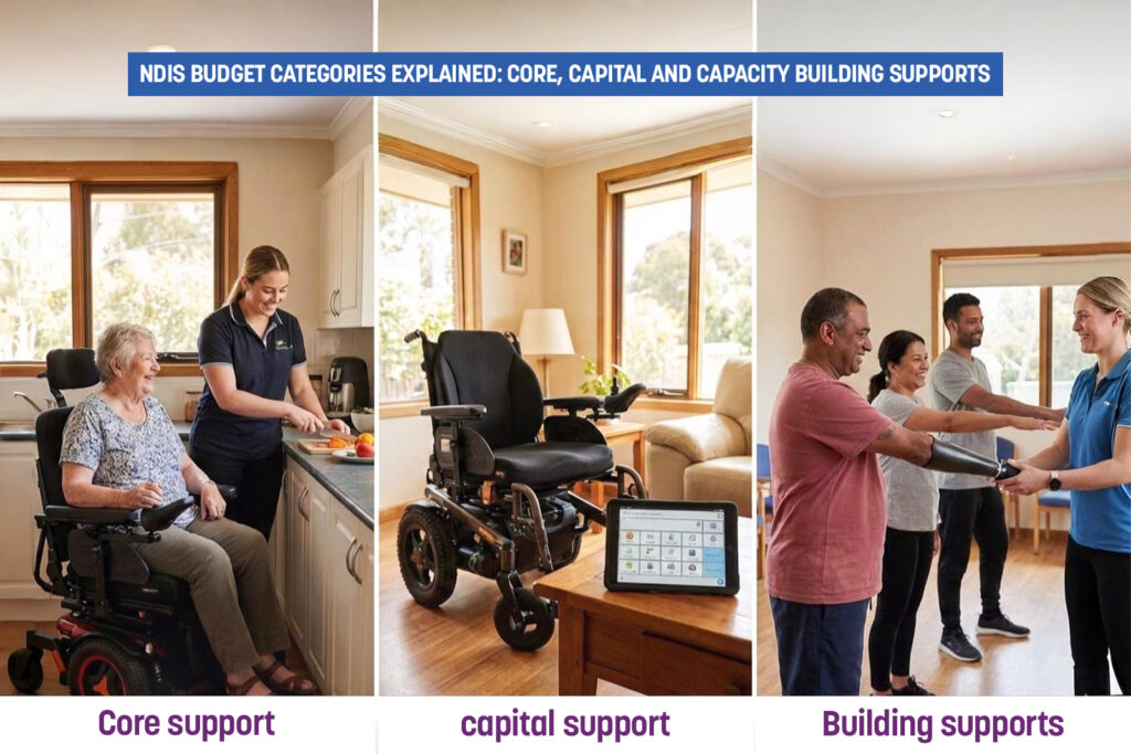 A Nurse Aid Australia registered nurse providing complex care clinical oversight, illustrating the NDIS reasonable and necessary criteria for in-home nursing services.